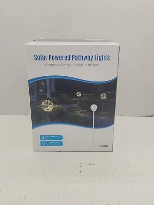 Globo Solar Luces Exterior Impermeable-Bolas Solares para Jardín-Vidrio agrietado 1 Bola Foto 1 de 3