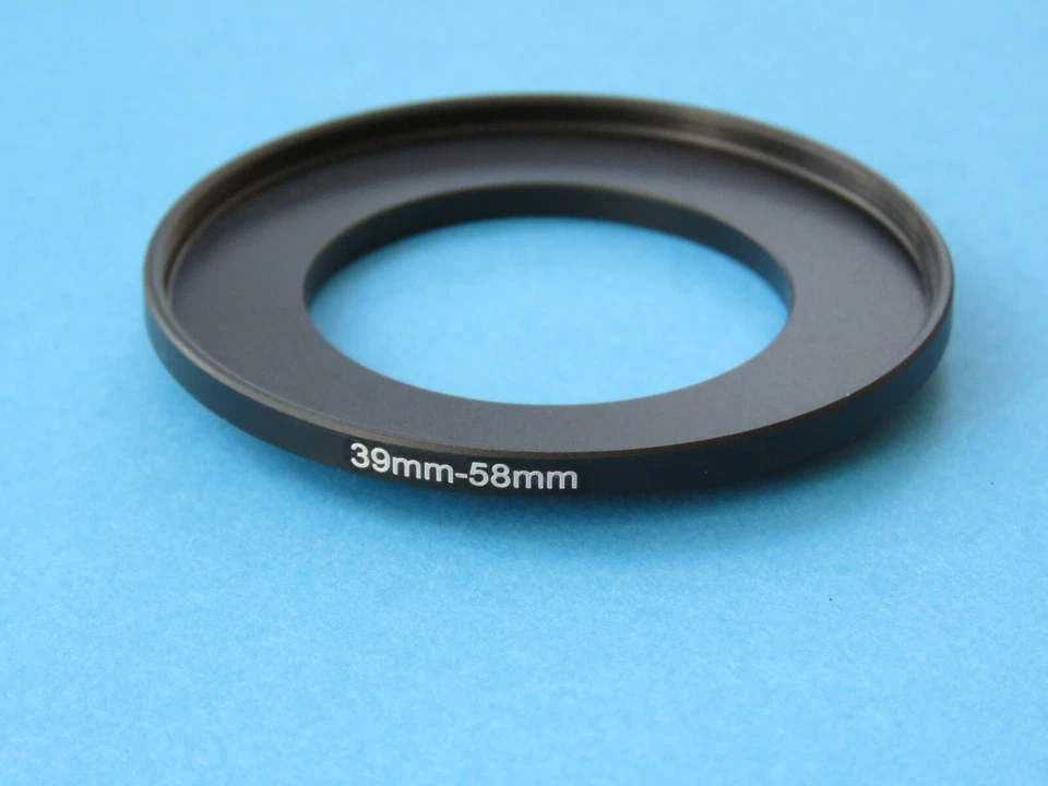 39mm to 58mm Step Up Step-Up Ring Camera Lens Filter Adapter Ring 39mm-58mm - Image 1 of 2