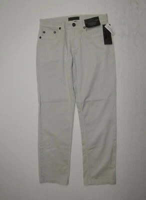 Pantalones Decree Slim Rectos Caqui Para Hombres 38X30 Gris Susurrante Flexible Sarga Cintura Baja Foto 1 de 4