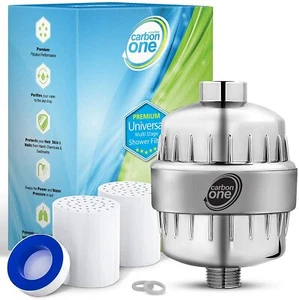 15 Stage Shower Filter Head Vitamin C+Cartridge Coconut Shell Activated Carbon - Picture 1 of 3