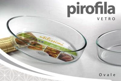 PIROFILA VETRO OVALE TEGLIA FORNO ALTA ANTIADERENTE Lasagnera 30*21*6 cm - Immagine 1 di 4