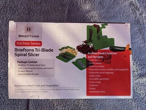 New Brieftons Tri-Blade Spiral Slicer Heavy Duty Vegetable Spiral Original Box - Picture 1 of 3