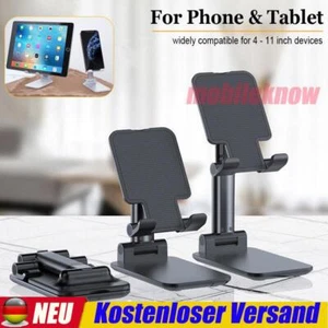 Tablet Halterung Handy Tisch Ständer Smartphone-IPad Stativ Halter Verstellbar - Bild 1 von 9