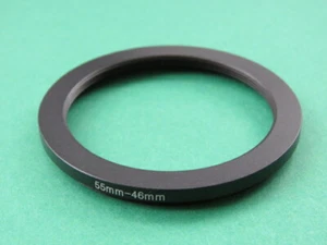 55 mm a 46 mm 55-46 paso abajo macho-mujer filtro anillo adaptador 55 mm-46 mm - Imagen 1 de 2