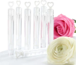 50 Pcs White Heart Bubble Wands, Perfect for Wedding, Valentine'S Day, Engagemen - Picture 1 of 12