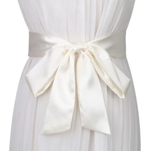 Damen 70 Zoll Schärpe Gürtel 5 cm breit Schleife Cinch Bund für Kleid Hochzeit - Bild 1 von 11