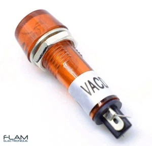 Lampe témoin indicateur 10 mm JAUNE / ORANGE 220V indicator witness lamp XD 10-3 - Imagen 1 de 5