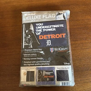 STAR WARS Darth Vader "You Underestimate the Power of DETROIT" TIGERS 3'×5' flag - Picture 1 of 1