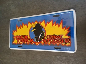 1990 Dick Tracy License Plate Disney Movie Comic Book Character - Picture 1 of 4