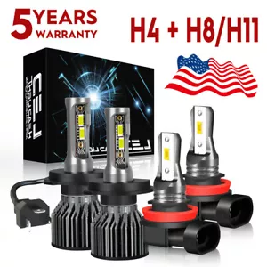 Für Honda Fit 2006-2013 2014-2020 CSP LED Scheinwerfer Hi/Low + Nebelscheinwerfer Birnen 6500K - Bild 1 von 13