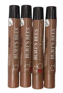 Burt's Bees Caramel Lip Shimmer Pack of 4 Moisturizing Non Toxic Lip Color - Picture 1 of 3