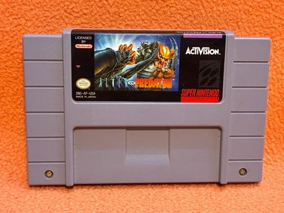 Alien Vs Predator Super Nintendo SNES Original Authentic Vintage Retro Tested! - Image 1 of 4