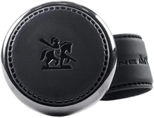 Leather Steering Wheel Power Knob Luxury Vehicle Spinner - Bild 1 von 5