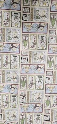 2 Yards  Blue All Hearts Come Home for Christmas Fabric  Linda Stubbs   - Image 1 of 3