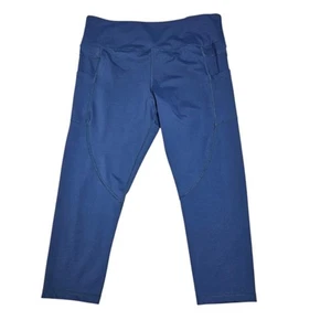 Legging Zyia Active Mujer Talla 14 16 Azul Poliéster Elastizado Bolsillos Cortos Atléticos - Imagen 1 de 8