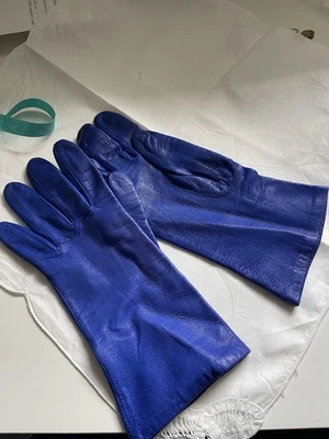 Guantes de Conducción de Cuero FOWNES De Colección PÚRPURA CIRUELA VIOLETA Forrados HOMBRES LOCOS Talla 7.5 Foto 1 de 4