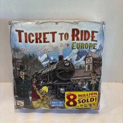 Ticket To Ride Europe Board Game Days of Wonder Alan R Moon Original NEW - Image 1 of 4