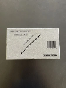Juego de 55 dominó profesional vintage marmoleado pie de pollo doble nueve - Imagen 1 de 7