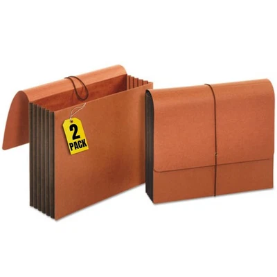 Expanding File Wallet with Flap and Cord Closure, 5-1/4" Expansion, Letter Si... - Image 1 of 4