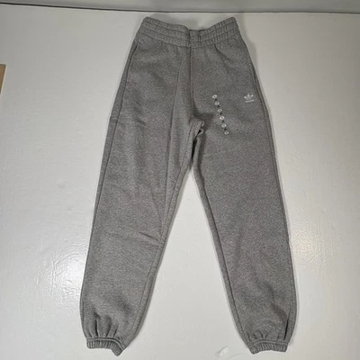 Adidas Fleece Joggers Sweatpants Original Women's Small Grey IA6432 NWT - Image 1 of 4