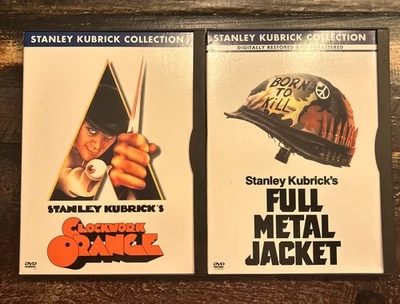Stanley Kubrick DVD Collection-BOTH Full Metal Jacket AND Clockwork Orange DVDs - Image 1 of 2