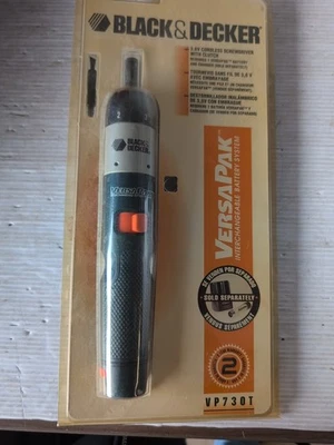 Black & Decker VP730T VersaPak Cordless Screw Driver with Clutch 3.6V NEW SEALED - Image 1 of 4
