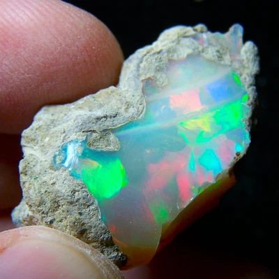 Ethiopian Opal Welo Rough * VIDEO 41.18 CTs AAA FIRE Cutting Grade USA DEALER - Image 1 of 4
