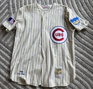 100% Authentic Ernie Banks Mitchell & Ness 1969 Chicago Cubs Trikot Gr. 48XL - Bild 1 von 4