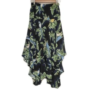 Auth stellamccartney - Dark Navy Green Multi Silk Women's Skirt - Picture 1 of 7