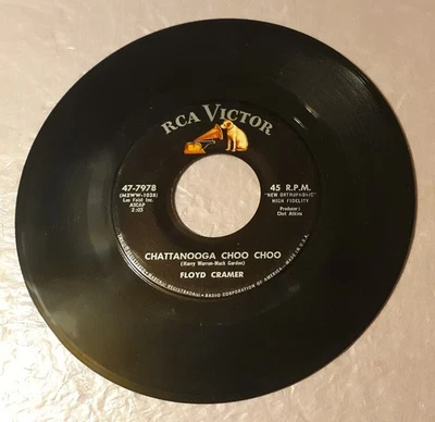 Floyd Cramer Chattanooga Choo Choo/Let's Go by RCA Records 7" Vinyl 45rpm Record Foto 1 de 2