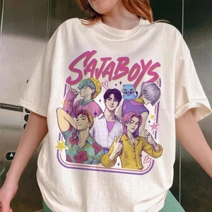 Camicia Saja Boys Kpop Demon Inspired | Maglietta grafica unisex Boy Band | Stile anime - Foto 1 di 3