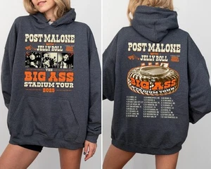 Jelly Roll Post Malone Tour Shirt, Big Ass Stadium Tour Hoodie, Posty 2025 Tour - Picture 1 of 3