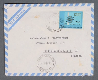 MayfairStamps Argentina 1968 International Telecommunications Union Santa Fe to - image 1 of 2