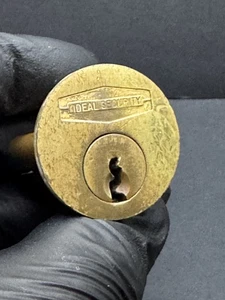 IDEAL SECURITY Mortise Cylinder Vintage 1-1/4 Lock Cylinder NO Key - Picture 1 of 6