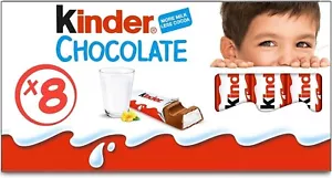 Kinder Chocolate 100G pack of 8 Free Shipping World Wide - Picture 1 of 5