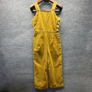 ASOS Denim Jumpsuit Women Size US6 UK 10 Gold Wide Leg Overalls Comfy Baggy - Picture 1 of 9
