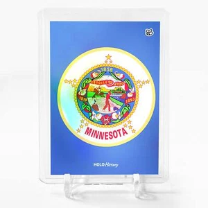 MINNESOTA FLAG Holographic Card 2023 GleeBeeCo Holo History #MNUS - Picture 1 of 2