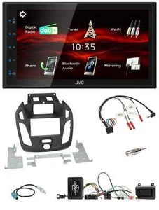 JVC USB Bluetooth Lenkrad DAB 2DIN Autoradio für Ford Transit Connect 2013-18 sc - Bild 1 von 11