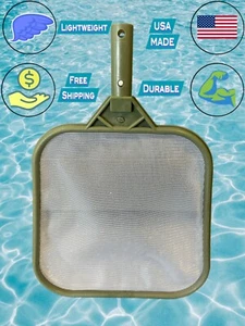 Pool Net Green Quick Cleaning Plastic Structure Nylon Material Pool Skimmer Leaf - Picture 1 of 1