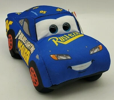 Lightning McQueen Sparkle TY Disney Cars Pixar Beanie Baby Plush NWT Fabulous  - Image 1 of 4
