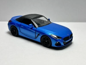 BMW Z4 Germany Sports Car Model Blue Diecast Toy 1:34 Opening Doors - Picture 1 of 3