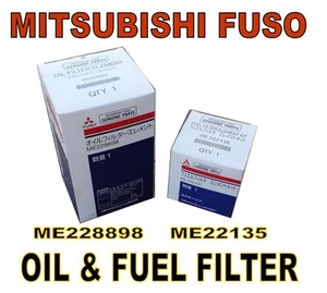 MITSUBISHI FUSO OIL & FUEL FILTERS (ME228898 ME222135) FILTER KIT - Picture 1 of 2