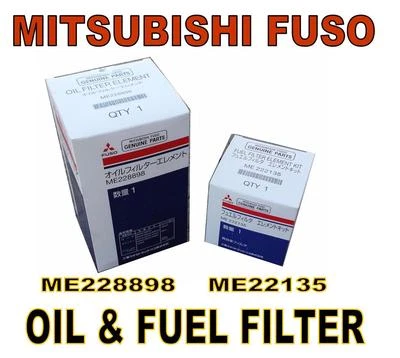 KIT FILTRO ACEITE Y COMBUSTIBLE MITSUBISHI FUSO (ME228898 ME222135) Foto 1 de 2