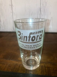 New Sandblast Etched Binford Tools REAL MEN DON'T NEED INSTRUCTIONS Pint Glass - Picture 1 of 1