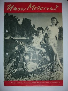 NSU Unser Motorrad,Ein Ratgeber für alle,die bald Motorrad original von 1954 - Bild 1 von 4