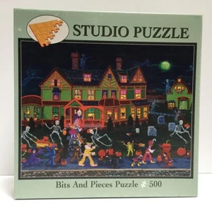 Bits and Pieces Puzzle DANCING SKELETONS Halloween 750 Pieces Complete - Picture 1 of 12