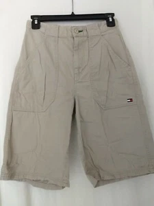 Pantalones Cortos Vintage Tommy Hilfiger Niños Caqui Beige Talla 14 (27x11) - Imagen 1 de 7