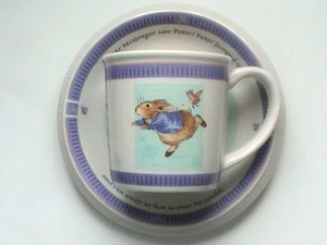 PETER KANINCHEN TEETASSE UND TELLER, BEATRIX POTTER KEILHOLZKERAMIK 2001 16+ JAHRE - Bild 1 von 12