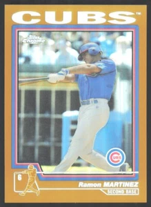 2004 Topps Chrome Gold Refractor Ramon E. Martinez Chicago Cubs #455 - Picture 1 of 2