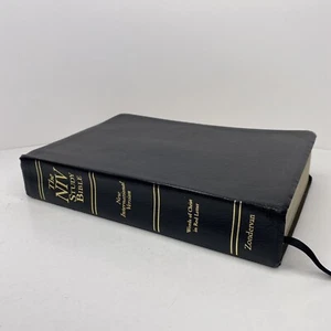 Vintage NIV Study Bible Red Letter Leather Zondervan - Picture 1 of 15